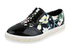 Pantofi dama Curry cu imprimeu floral